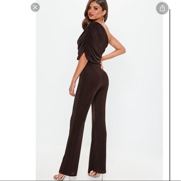 One Shoulder Drape Jumpsuit - Picture 9 of 13